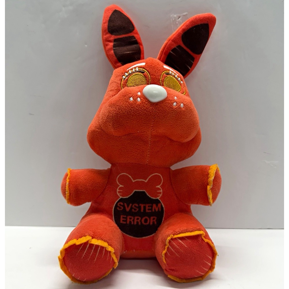Five Nights at Freddys System Error Orange Rabbit Plush Stuffed Animal FNAF